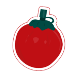 a cute tomato illustration from broadway diner