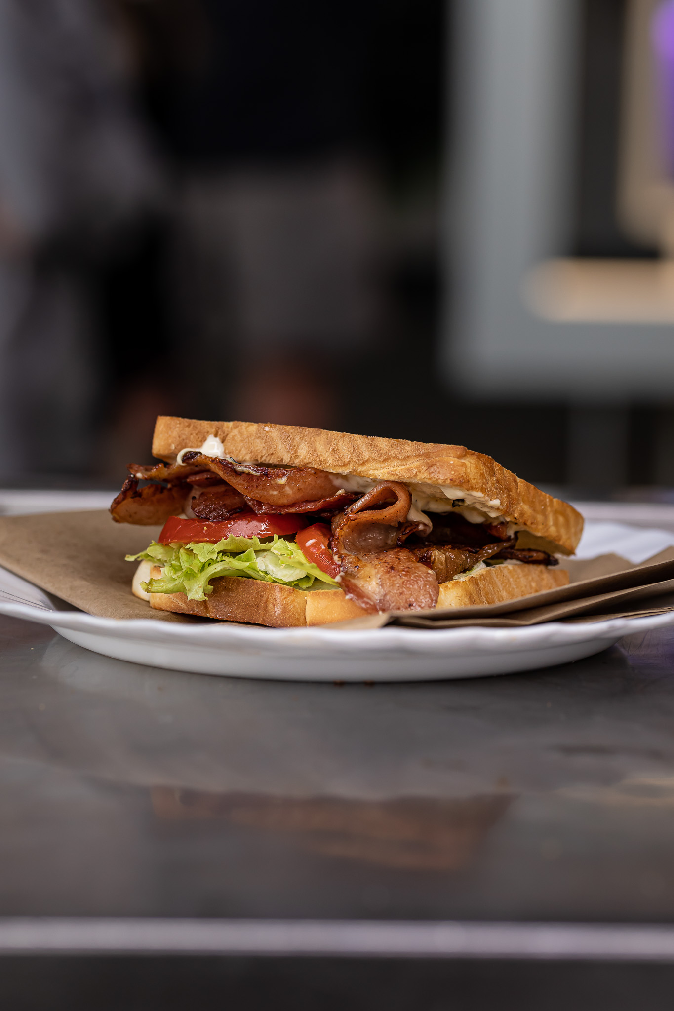 BLT toastie sandwich from Broadway Diner