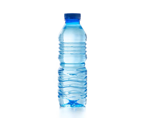 water in plastic bottle on isolated white background from broadway diner