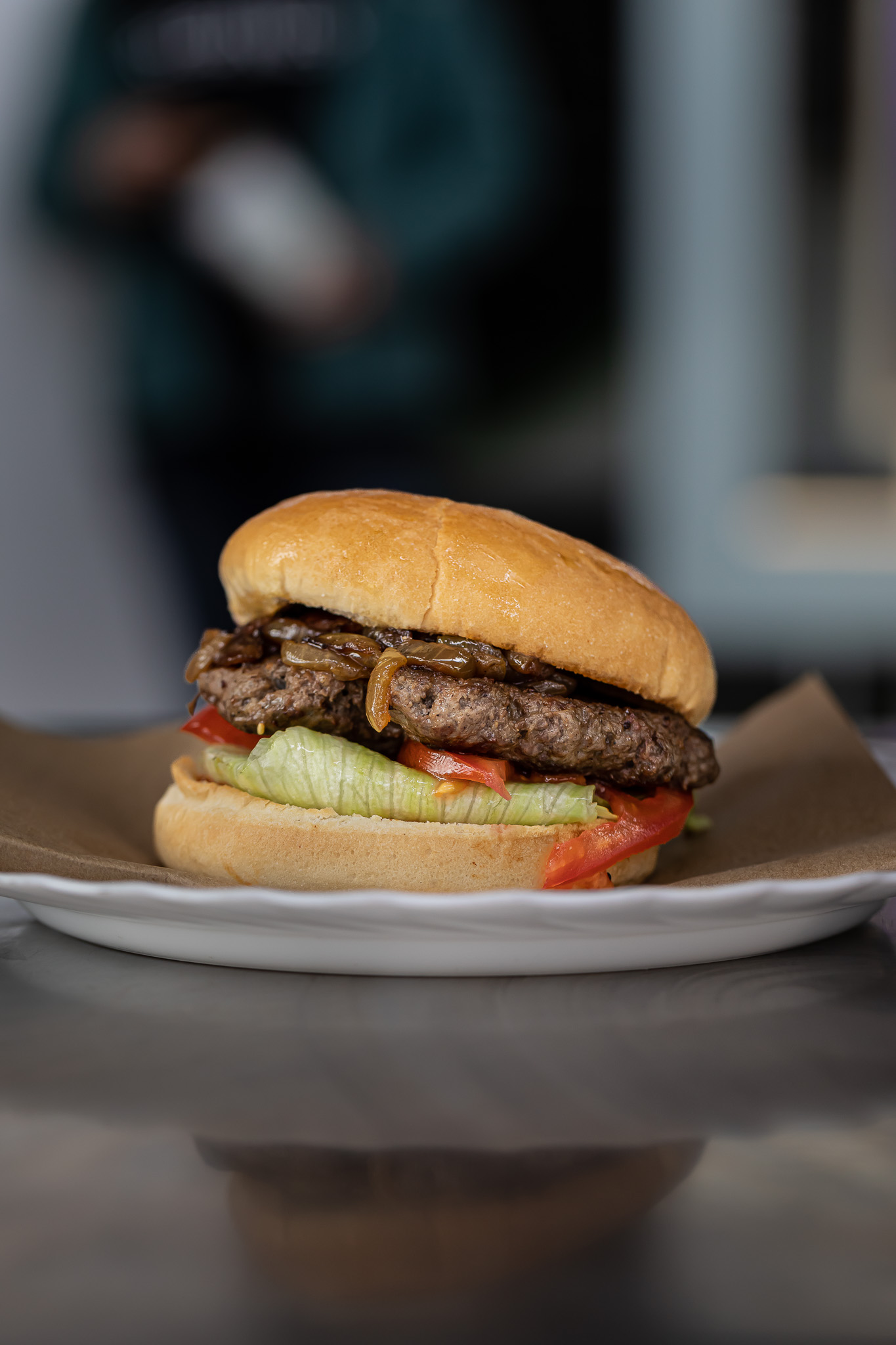 Hamburger from Broadway Diner