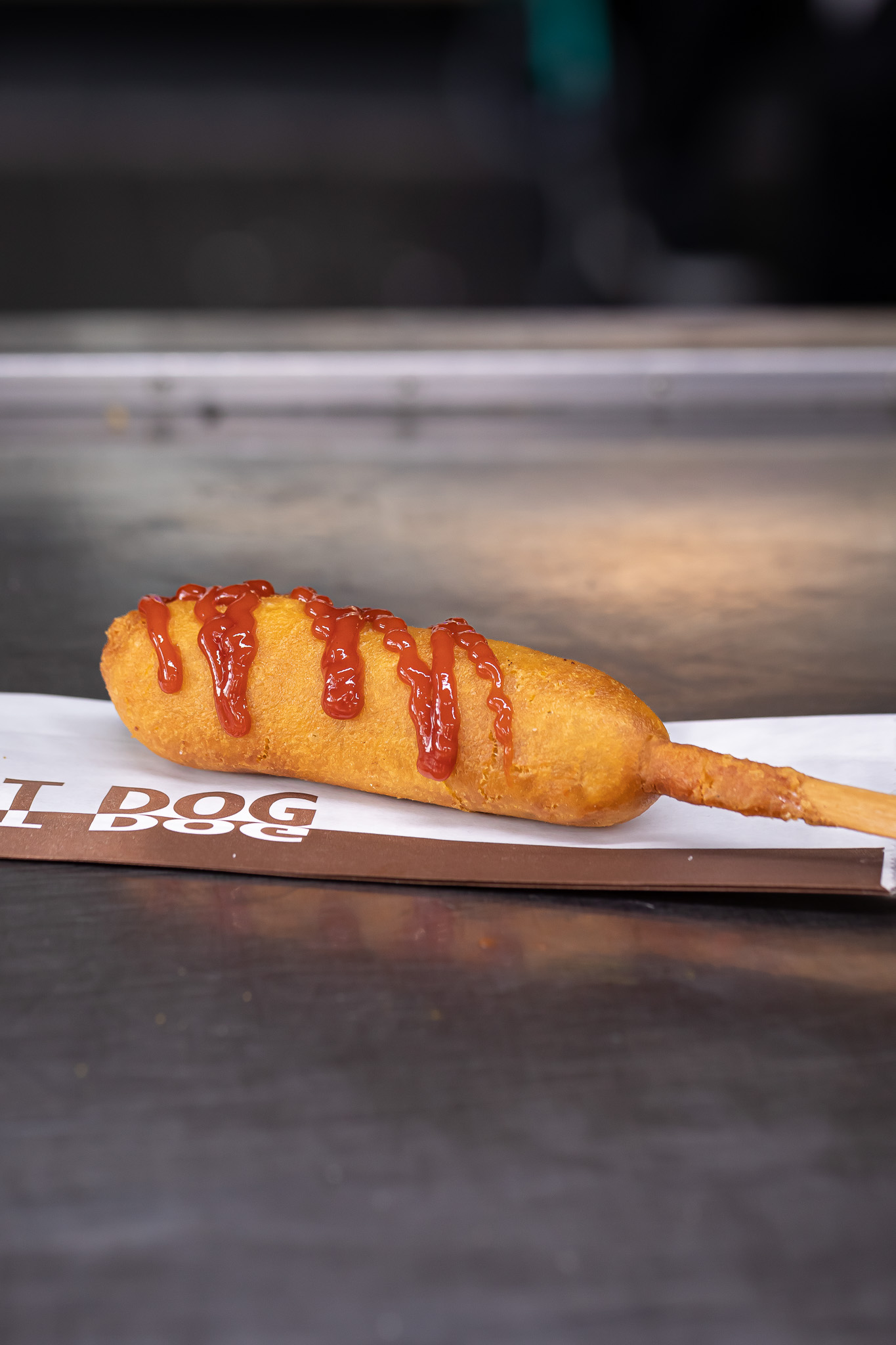 Hotdog on a stick from Broadway Diner
